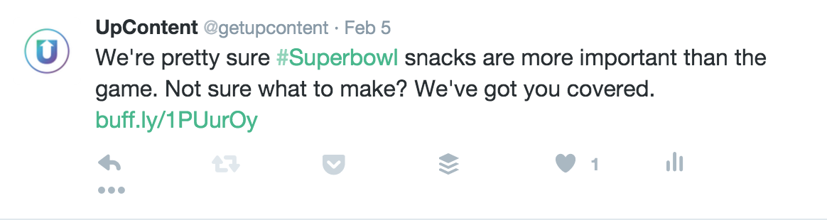 Superbowl Tweet